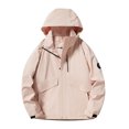 thumbnail image 1 of DecSea Men's Softshell Military Jacket With Removable Hood, Fleece Lined and Water Repellent Outdoor Reflective Coat, 1 of 2