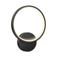 thumbnail image 1 of Artika Solis Modern Black LED Wall Light Indoor Outdoor Accent Lighting, 1 of 1
