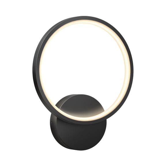 Artika Solis Modern Black LED Wall Light Indoor Outdoor Accent Lighting