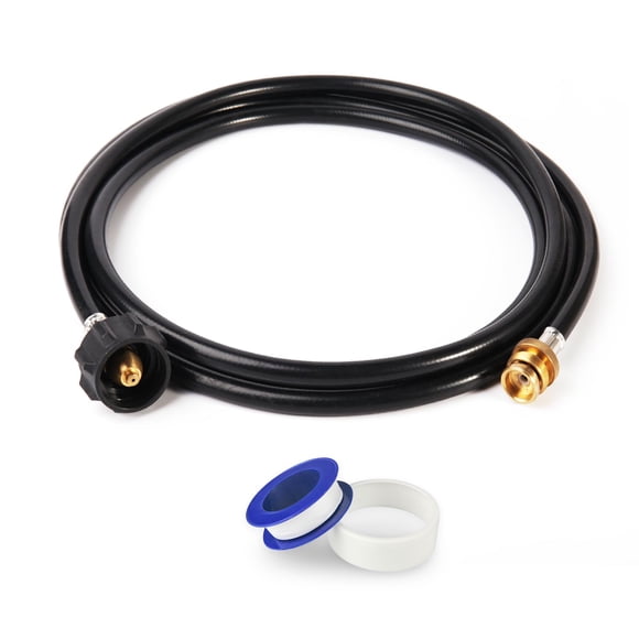 GASPOWOR Propane Hose,8FT Propane Adapter Hose,Propane Tank Adapter 1lb to 20lb,Propane Converter Hose fit for Weber Q/Blackstone Grill/Buddy Heater/Portable Heaters/Griddle/Coleman Stove