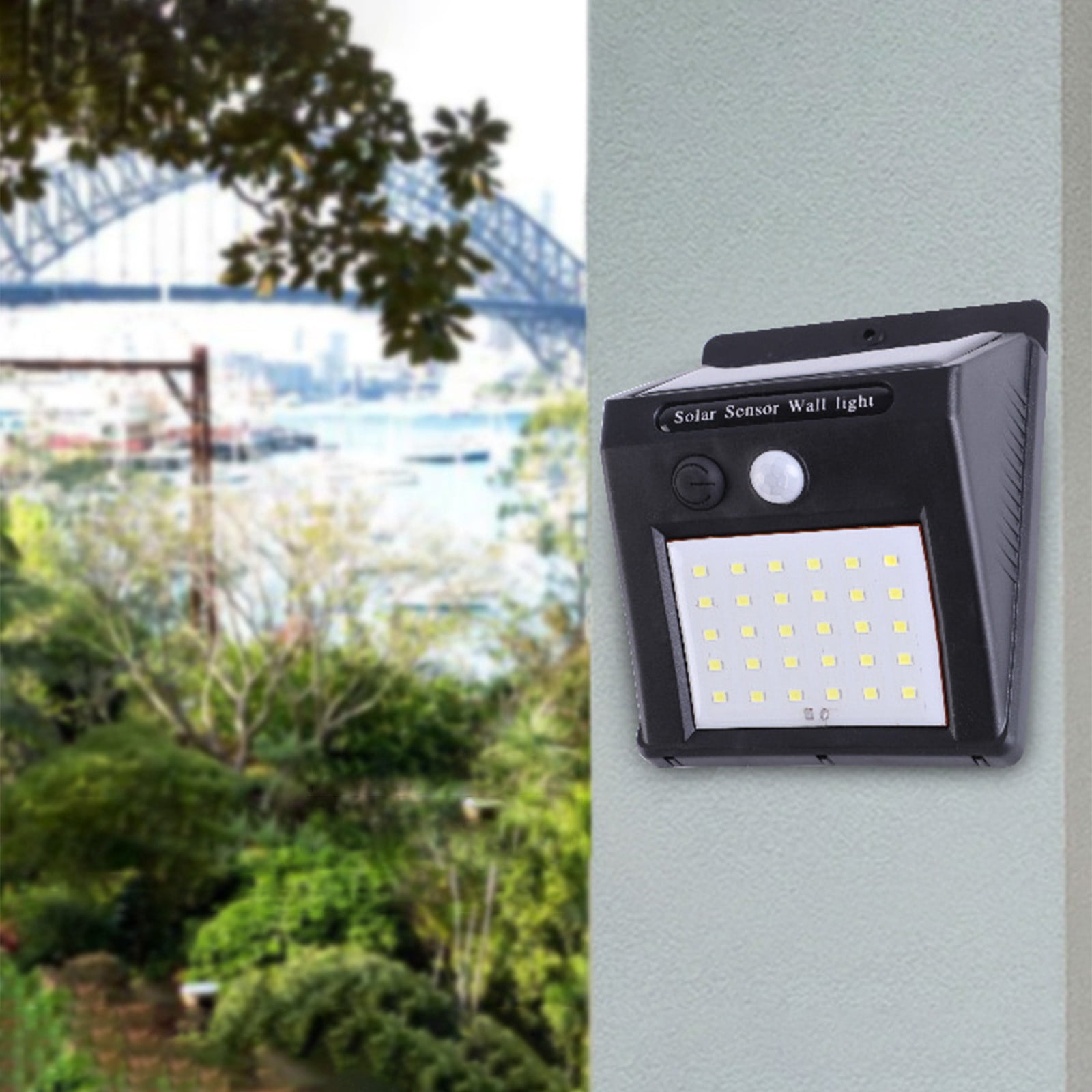 Dvkptbk Solar Light Outdoor LED Solar Lights Outdoor IP65, Wireless Solar Flooding Light for Porch Garden Patio Drive-way Pathways Solar Outdoor Lights Garden Decor on Clearance