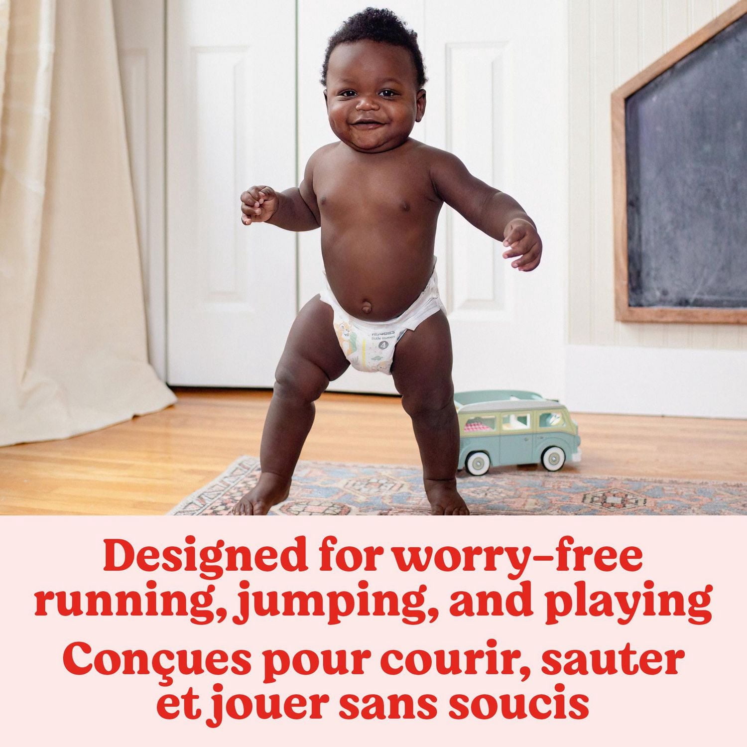 Couches pour bébés Huggies Little Movers, taille 6 (35 livres et plus), 84 couches