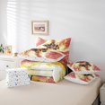 thumbnail image 4 of Red Marble Bed in a Bag Queen Comforter Set 7 Piece Black Butterfly Bedding Sets,Beige Marbling Sheet Set Abstract Ombre Ink Fluid Art Bed Set,Rustic Animal Dreamy Butterflies Room Decor, 4 of 5