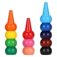 thumbnail image 3 of Non- Finger Paint Crayons, Finger Paint Crayons 12 Colors Finger Crayons Kit  For Fill In Colors For Help Children Graffiti, 3 of 8