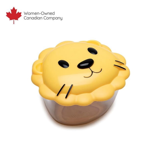 Melii Animal Snack Container for Toddlers and Children, Lion, 7.84 oz / 232 ml