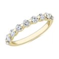 thumbnail image 1 of 0,25 Ct T.p. Rond Véritable Diamond Nouvelle Conception Alliance pour Femmes en Or Jaune Massif 18K Taille 3,5, 1 of 7