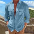 thumbnail image 2 of RKSTN Cardigan pour Homme Décontracté Mode Col Rabattu Chandail Uni Manches Longues Hauts en Coton Décontractés Stylés pour l'Automne, 2 of 9