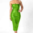 thumbnail image 2 of Ketyyh-chn99 Robes Élégantes pour Femmes Robe de Cocktail Col en V Manches Courtes Robe de Soirée Robe de Fête Élégante Maxi Robe de Fête Vert,m, 2 of 5