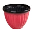 thumbnail image 1 of 3.94 Inch Small Flower Pots Plastic Planters - 3D Textured Outdoor Indoor Garden Pots with Drain Holes - Weather-Resistant Lightweight Plant Containers for Porch Patio Deck Windowsill Decor, 1 of 5