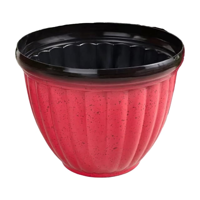 3.94 Inch Small Flower Pots Plastic Planters - 3D Textured Outdoor Indoor Garden Pots with Drain Holes - Weather-Resistant Lightweight Plant Containers for Porch Patio Deck Windowsill Decor