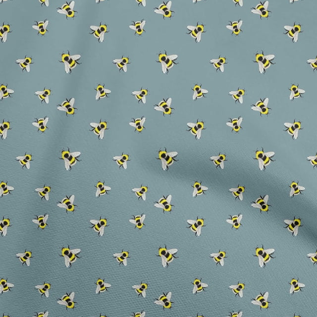 oneOone Rayon Dark Teal Blue Fabric Craft Projects Decor Fabric Printed By The Yard 56 Inch Wide