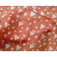 thumbnail image 5 of oneOone Tissu Tabby en Soie Imprimé Géométrique Triangle Tissu de Couture BTY 42 Pouces de Large, 5 of 5