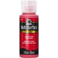 thumbnail image 1 of FolkArt Multi-Surface Satin Acrylic Paint, 2 fl. oz., Apple Red, 1 of 9