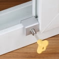 thumbnail image 1 of sdhkgrrt under $5 Window Locks, Sliding Window Lock Security,Limiter for Vertical Horizontal Windows,Aluminum Alloy Window Stopper,Yellow Key Lock for Home Office,Child Safety Window Restrictor, 1 of 6