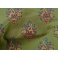 thumbnail image 4 of oneOone Cotton Poplin Fabric Leaves|Floral & Paisley Block Decor Fabric Printed BTY 42 Inch Wide, 4 of 4