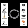 thumbnail image 4 of Electric Guitar Cable, 6.5mm Right Angle to Straight Connector Guitar Connection Cord Instrument Cable, 4 of 7