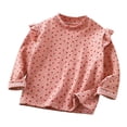 thumbnail image 1 of Yammkia Chandails Athlétiques pour Filles T-Shirts à Manches Longues pour Filles T-Shirts Décontractés à Col Rond Confortables Mignons T-Shirts Basiques Hauts pour Enfants Taille 10-11 (Rouge, 10-11 Ans), 1 of 3