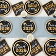 thumbnail image 3 of Class of 2026 Graduation Napkins – Black & Gold Cap Design Disposable Table Decor, 16-Pack for Parties, 3 of 3
