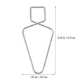 thumbnail image 2 of 100Pcs Figure 8 Ceiling Hooks Durable Squeeze Hangers Clips for Office and Home Use, 2 of 9