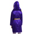 thumbnail image 3 of Moggemol Kids Girls Boys Boxer Clothes Boxing Robe And Print Shorts Gloves Set For Mma Kickboxing Purple 10, 3 of 7