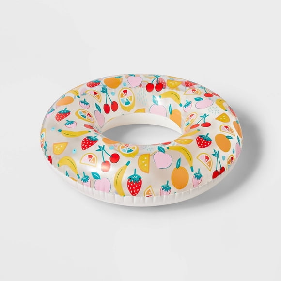 Sun Squad Bouée de Piscine pour Enfants de 31 Pouces, Anneau de Nage Gonflable pour Piscine, Plage et Lac, 9 Ans et Plus