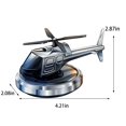 thumbnail image 3 of Fufafayo Solar Powered Car Perfume, Metal Helicopter Car Air Freshener, Rotating Solar Car Perfume Diffuser, Automotive Interior Decoration for Dashboard Gift, 3 of 7
