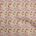 thumbnail image 1 of oneOone Silk Tabby Orange Fabric Texture Sewing Material Print Fabric By The Yard 42 Inch Wide, 1 of 4