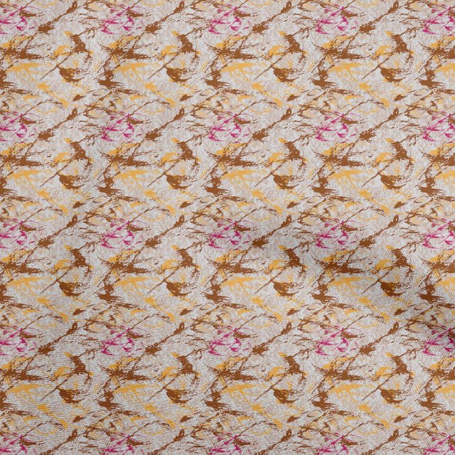 oneOone Silk Tabby Orange Fabric Texture Sewing Material Print Fabric By The Yard 42 Inch Wide