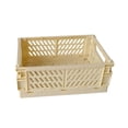 thumbnail image 2 of Meitianfacai Mini Foldable Plastic Storage Basket For Organizing Crates With Handles For Desks And Bedrooms, 2 of 2