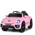 thumbnail image 1 of Patiojoy 12 Toddler Ride On Car Volkswagen Beetle Kids Electric Toy w/Remote Control Pink, 1 of 6