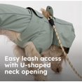 thumbnail image 4 of Trail Hound Rain Vest – Waterproof Pet Coat with Reflective Trim & Adjustable Fit – Lightweight, Breathable Jacket for Wet Weather Walks – Fits All Breeds - XL - (Sage), 4 of 5