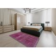 thumbnail image 4 of Ahgly Company Tapis d'Intérieur Carrés Abstraits Rose Prune Violet Abstraits pour Aire, 3 Pieds Carré, 4 of 6