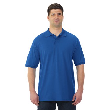 Jerzees T-Shirt de Sport en Jersey à Manches Courtes pour Homme SpotShield, L, Royal