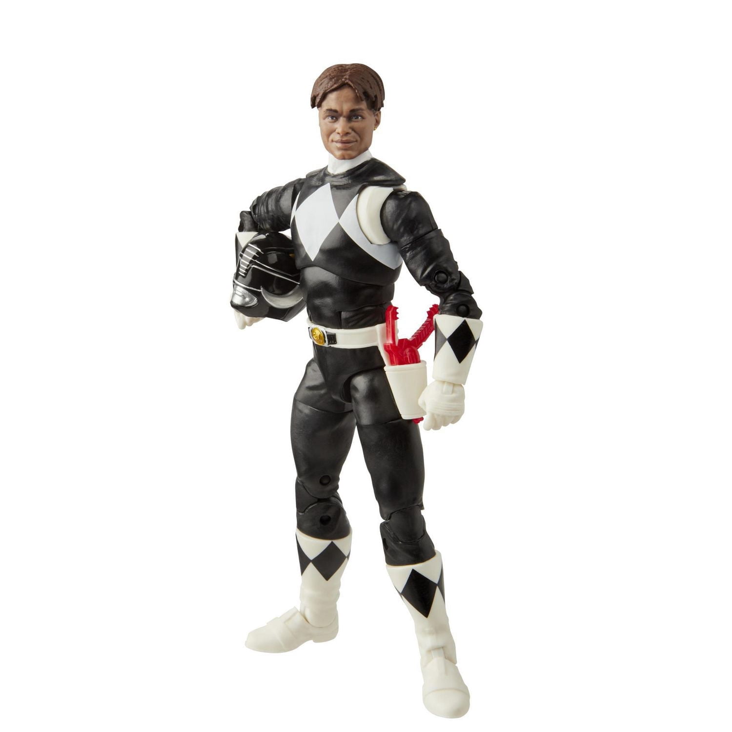 Power Rangers Lightning Collection Mighty Morphin, figurine de collection haut de gamme de 15 cm du Ranger noir, avec accessoires