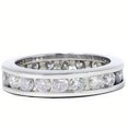thumbnail image 1 of Bague d'Éternité en Diamants Sertis en Rail 2 Ct en Or Blanc 14 K, 1 of 2
