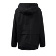 thumbnail image 4 of Manteau Imperméable à Capuche pour Femme, Mode Décontractée, Couleur Unie, avec Fermeture Éclair et Poches, à Panneaux, pour l'Extérieur, 4 of 5