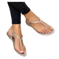 thumbnail image 1 of XZNGL Pantoufles pour Femmes Pantoufles Chaussures à Enfiler Femmes Sandales à Strass Chaussures pour Femmes Sandales et Pantoufles Plates de Plage Femmes, 1 of 2