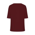 thumbnail image 4 of Timegard Hauts pour Femmes Col en V Manches Mi-Longues Confortable Été Décontracté Tunique pour Leggings Blouse T-Shirts Basiques, 4 of 6