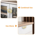 thumbnail image 2 of 2Pcs Modern Minimalist Handle European Wardrobe Door Handle Half Moon Cabinet Round Drawer Cabinets Handle, 2 of 5