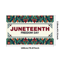 thumbnail image 2 of Colorful Design Juneteenth Celebration Banner Ethnic Pattern Freedom Day Banner Durable Polyester Juneteenth Decor for National Holiday African American Celebration Indoor Outdoor Decoration, 2 of 3