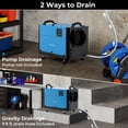 thumbnail image 2 of Costway 124 Pint Crawl Space Dehumidifier Commercial Dehumidifier with 3 Modes & 24H Timer 1300 Sq. ft Coverage Area Blue, 2 of 9