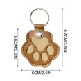 thumbnail image 4 of Wzzjkit Porte-Clés de Rangement pour Chien Mignon Porte-Clés en Cuir Patte Porte-Clés Souvenir de Poils d'Animaux Porte-Clés Collection Commémorative Unique Cadeaux Commémoratifs pour Sac à Main Patte Clé, 4 of 7