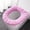 Pink#20, variant on Solid-Colour Toilet Seat Cushion, Comfortable and Warm Cover with Stretchable Design, Hygienic Protector for Standard Round or Elongated Toilets, Easy to Clean
