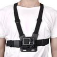 thumbnail image 4 of Chest Mount Harness Chesty Strap Adjustable Elastic Chest Strap Belt Harness Body Mount For Action Camera Accessories Black, 4 of 8