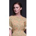 thumbnail image 3 of Bimba Rayon Nasturtium Leaves Ladies Long Gown Boho Beach Cocktail Party Maxi SlitDress-X-Large, 3 of 6