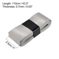 thumbnail image 3 of Unique Bargains 43.3' Non-Slip PU Tennis Racket Overgrip Tape Wraps with Hole Grey 6 Pack, 3 of 7