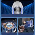 thumbnail image 3 of Bladeless Fan Electric Fan Household Dormitory Cooling Fan Water-Cooled Desktop Fan Blue, 3 of 7