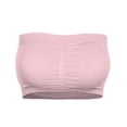 thumbnail image 4 of Double Women Plus Size Strapless Bra Bandeau Tube Removable Padded Top Stretchy, 4 of 6