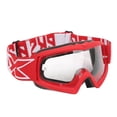 thumbnail image 2 of Motocross Goggles, TPU Frame Falling Resistant Motorbike Goggles Adjustable  For Climbing 8060 Red Frame, 2 of 8