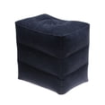 thumbnail image 1 of KAKOWELY foot rest pillow Inflatable Airplane Leg Rest Pillow Travel Three Adjustable Height Footrest Foot Stool Recliner Relax Cushion for Flight or Train (Blue), 1 of 4